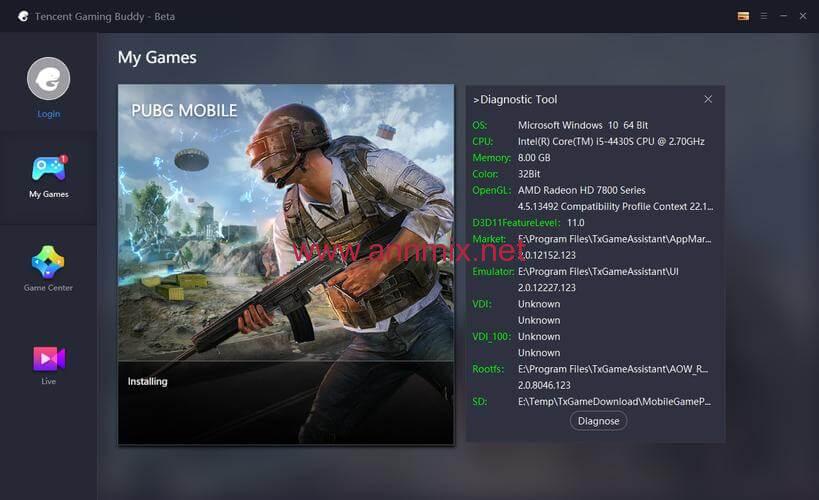 تحميل برنامج محاكي ببجي تينسنت القديم tencent gaming buddy للكمبيوتر