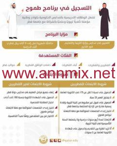 التسجيل في برنامج طموح قطر