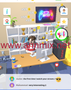 تحميل لعبة idle streamer مهكرة