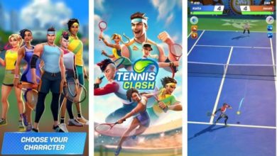 لعبة tennis clash مهكره