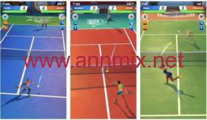 لعبة tennis clash مهكره