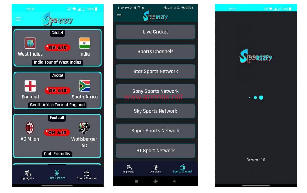 تحميل تطبيق sportzfy apk