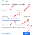 حساب ايميل جديد على جوجل google