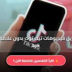 تنزيل فيديوهات تيك توك بدون علامة مائية apk