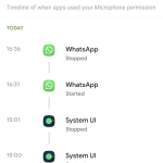 تطبيق Privacy Dashboard