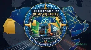 تحميل مود خريطة الدول العربية في لعبة Euro Truck Simulator 2 مجانا